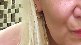 Oiling Breasts with Nipple Clamps, Dirty Talk & Countdown