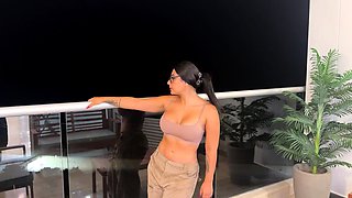 Neighbor whore wanted cock and comes to my apartment with