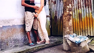 My Hot Bhabi Call me outside for My Bick cock Sucking and fucking hardly in doggy style.