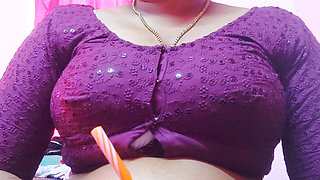 Village girl in saree, doing wonderful sex with affair person