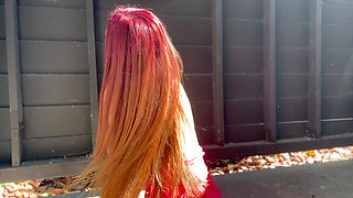 Artemisia Love Is Horny Outdoor Showing Her Juicy Boobs