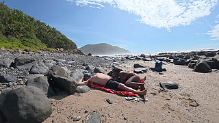 Lost Between Tides and Each Other -horny Ebony MILF Rides Her Lover