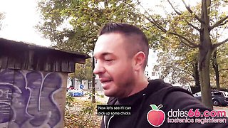 Dirty Priscilla and German Scout's outdoor video by POV Pickups