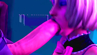 Sexy Sweet lady can't stop riding cock at the club