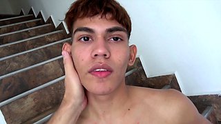 Latino Twink Big Dick Handjob