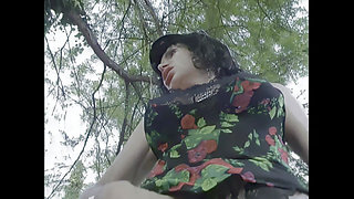 Lesbian Threesome Turns Into an Orgy in the Woods