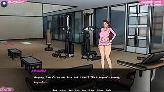 Sexy Workout in Gym Topless and Revealing Clothes