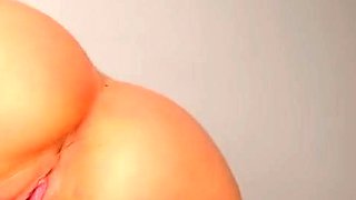 Blonde tight pussy babe solo toy fun in glamour masturbation