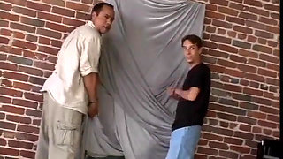 Three dudes take turns ass fucking and double penetrating a black beauty