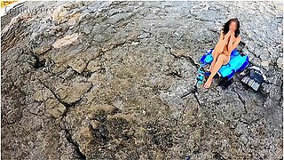 Gentlyperv Meets A Pervy Girl On A Beach. During An Exhibitionist Day At The Sea I Find A Cute Woman