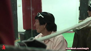 Brouth to boxing club and gangbang humped