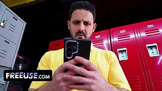 Bully cheerleaders Lily Jordan and Skyla Sun get punished by coach in locker room