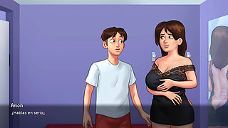 She really wanted her stepson to have his first time with her - Summertime Saga