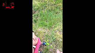 Horny Outdoor Fuck in the Field with Huge Facial