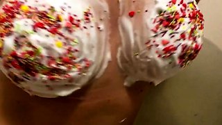 Big Tits German MILF's Easter Treat