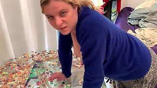 Lesbian Stepmom Erin Electra Flaunts Big Tits in the Living Room and Craves a Fierce Fuck