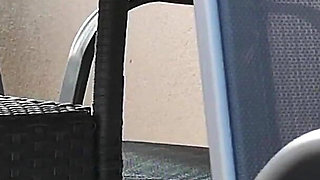 Watching My Neighbor Masturbating on Terrace