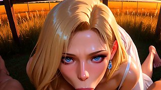 Daughter gets fucked deep in hay and cum on her country face