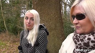 Old Nanny and Blonde Babe Passionate Lesbian Encounters