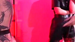 Inanna Justice and Lady Syene Wield Floggers and Crops on Cross-bound Slave's Flesh - Double Domme Anal Training Part 6
