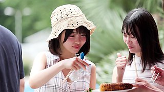 Japanese group sex with pussy licking and fucking