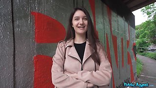 Public agent - college art schoolgirl with Natural Tits dares to have porno outside for first time