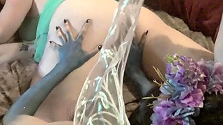 Blonde nurse has group sex with a bunch of grandpas