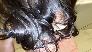 A wife caught her husband having sex outside, and then she got fucked.