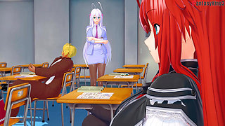 Rias Gremory Get Fucked in the Bathroom - Dxd Ntr Madness Series