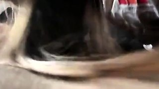 Cute College Girl Gives a Blowjob and Swallows