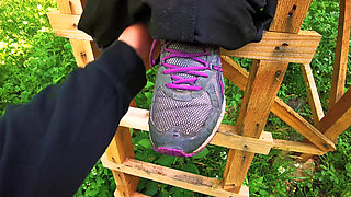 Hard Titslapping and Pussyslapping Outdoor