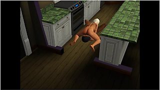 Blonde fucks all her girlfriends in a lesbian porn game