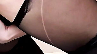 German Nylon Slut Deep Anal and Facial