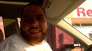 Blonde bitch sucks me legs cock then gets fucked hard