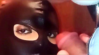 Blowjob in a mask