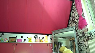 Amateur blonde tres sexy lingerie anal