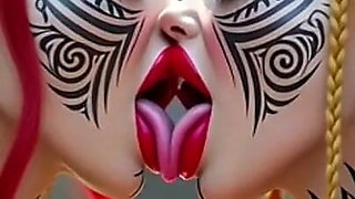 Beautiful Elves Princess Kissing, Ai Animation