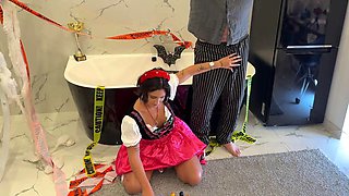 Marsianna Amoon and Aleya Sun Pound Cocks in Naughty Cosplay Dirndls During Oktoberfest Festival