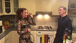 Gang Bang Bukkake at My Father-in-law's House