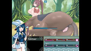 Anime monster girl with a big ass