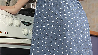 Stepson, What Are You Doing? Why Did You Take off Your Panties in the Kitchen? Should I Jerk You off? Give a Blowjob?