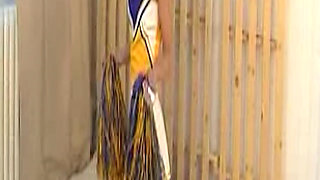 Cheerleader Skirt Lifted Exposing Dripping Wet Pussy