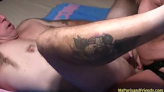 Blonde MILF Wife Horny Slut Doggystyle with Strapon Pegging Homemade HD