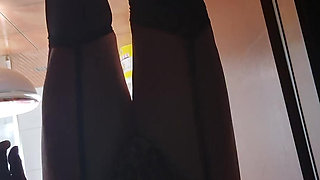 In DW and high heels