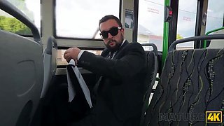 Mature4k. hot and leaking xxx in the bus