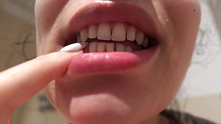 My Indian Stepsister Brushes Her Teeth and Then Makes a Square Mouth