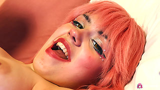 Sweet Anime Teen, Rihanna Black, Fucked by a Real Man