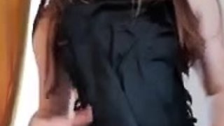 Pretty Little Iris Flashing In Sexy Long Dress