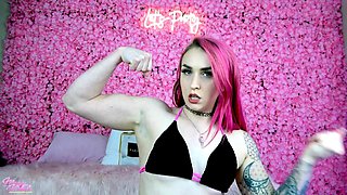 Mistress Macy's Femdom Fantasies - Muscle Slave: Jerk To My