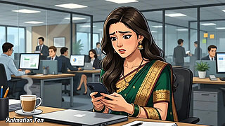 Episode 2 Indian secretary marries hardcore Dia in the night office promotion animation